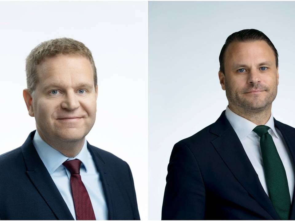 Jussi Tanninen, Head of Private Debt and Real Estate and Head of International Clients Claes Siegfrieds. | Photo: PR / Mandatum AM