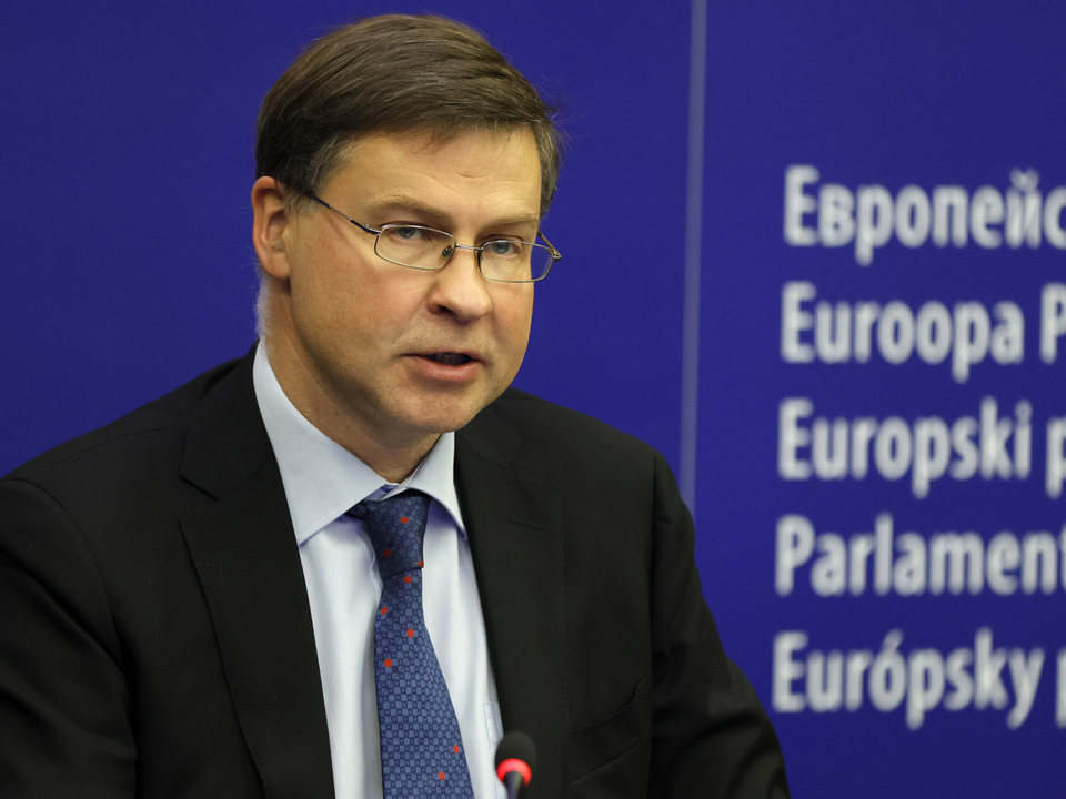 Valdis Dombrovskis, Vizepräsident der EU-Kommission | Foto: picture alliance / ASSOCIATED PRESS | Ronald Wittek