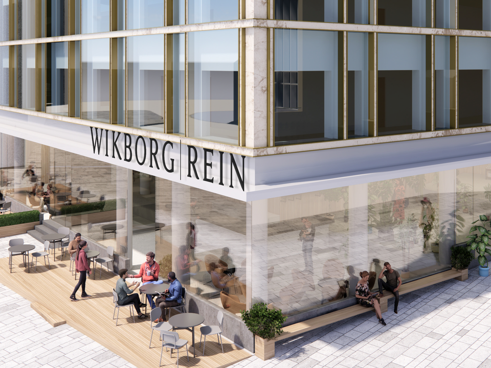 Baneveien 16 i Bergen sentrum vil bli kjent som «Wikborg Rein»-huset når advokatfirmaet flytter inn i 2024. | Foto: Nordic Office of Architecture