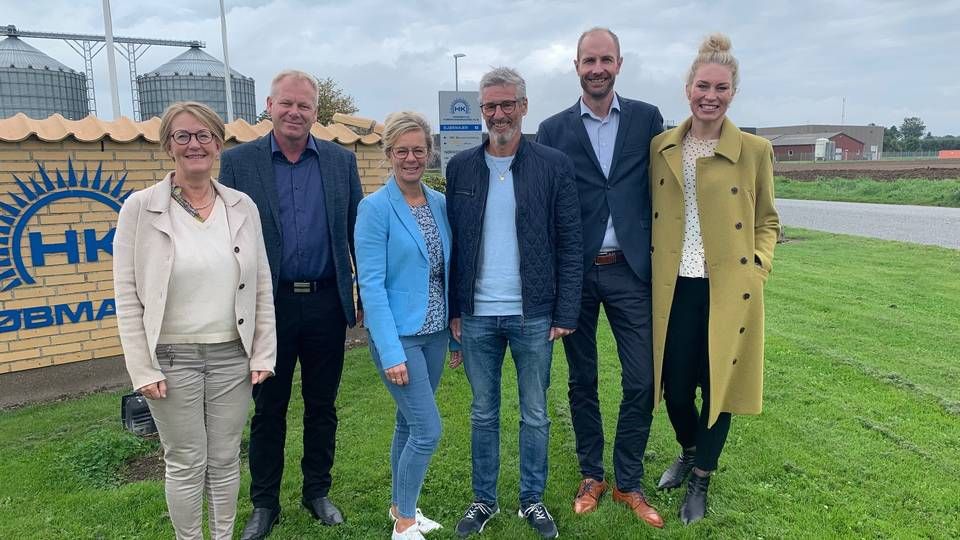 Fv.:Marianne Jepsen, Henrik Hedegaard, Susanne og Per Nørgaard, Henrik Holm og Jeanet Schelde. | Foto: Pressefoto