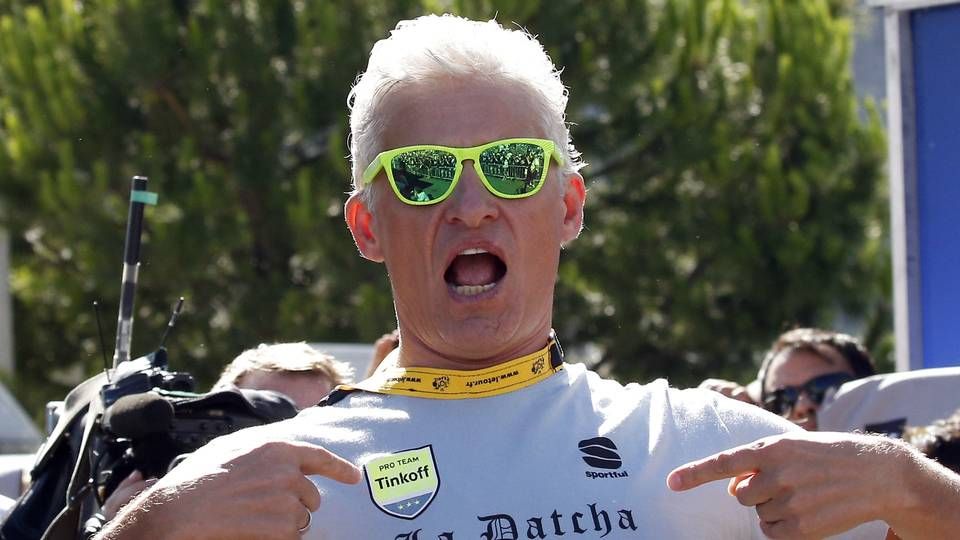 Oleg Tinkov blev sponsor for Saxo-Tinkoff-holdet i 2012 og købte det året efter. Her ses han under Tour de France i 2016 | Foto: Christophe Ena/AP/Ritzau Scanpix/AP