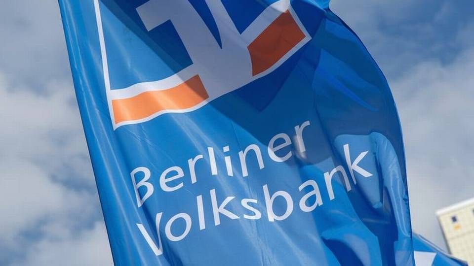 Fahne im Corporate Design der Berliner Volksbank | Foto: Berliner Volksbank