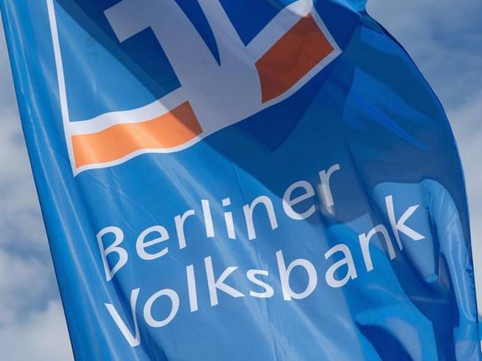 Fahne im Corporate Design der Berliner Volksbank | Foto: Berliner Volksbank