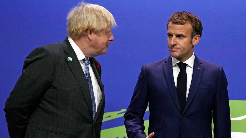 Boris Johnson og Emmanuel Macron. | Foto: Alastair Grant/AFP/Ritzau Scanpix
