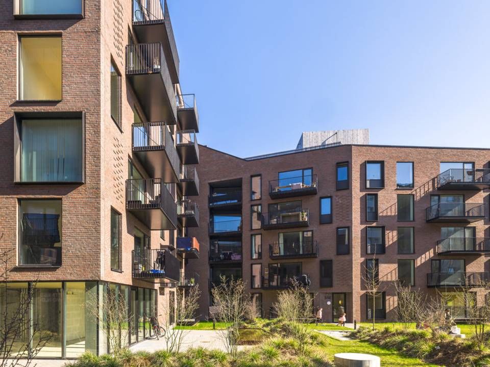 De to boligejendomme på Frederiksberg indeholder 38 studieboliger og 50 lejligheder. | Foto: PR / Hines
