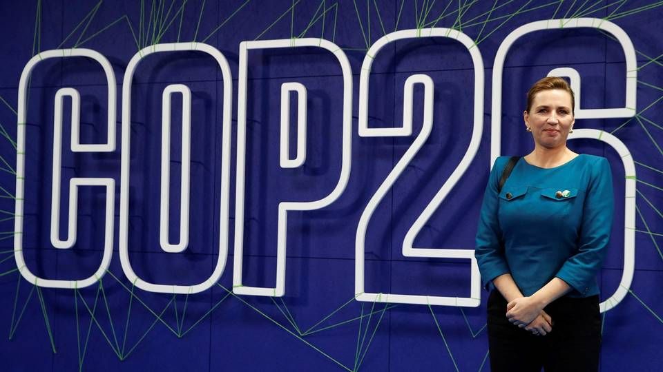 Mette Frederiksen ved starten af COP26. | Foto: PHIL NOBLE/AFP / POOL