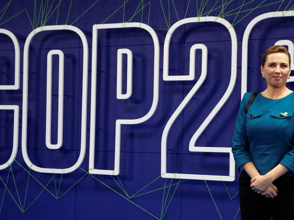 Mette Frederiksen ved starten af COP26. | Foto: PHIL NOBLE/AFP / POOL