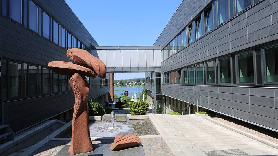 Jyske Bank-hovedkvarteret i Silkeborg. | Foto: PR/Jyske Bank
