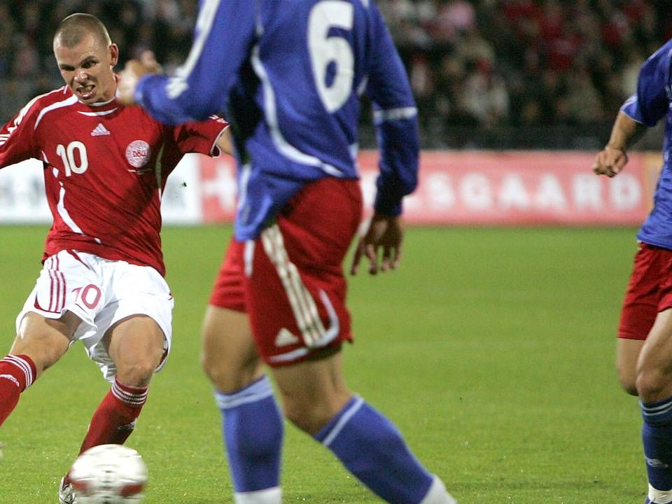 I 2007 fik Esben Hansen sin eneste landskamp for Danmark. Han er nu kommende sportsdirektør i Sønderjyske. (Arkivfoto) | Foto: Lars Poulsen