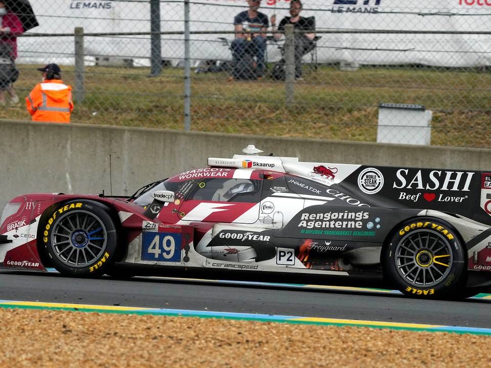 J.N. Meats Sashi-navn stod på siden af Jan og Kevin Magnussens racerbil under Le Mans-løbet i år. | Foto: Francois Mori/AP/Ritzau Scanpix