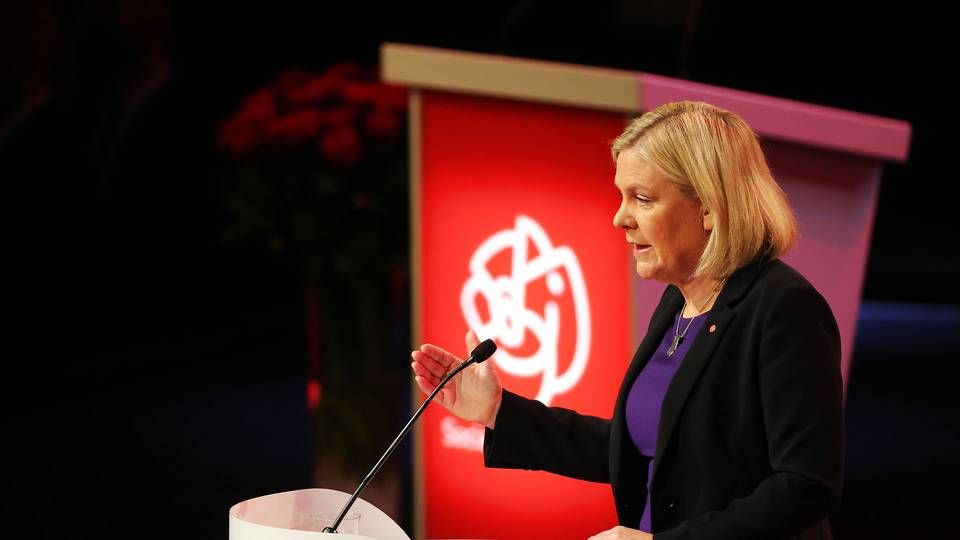 Head of the Social Democratic Party in Sweden, Magdalena Andersson. | Photo: Adam Ihse/TT/Ritzau Scanpix