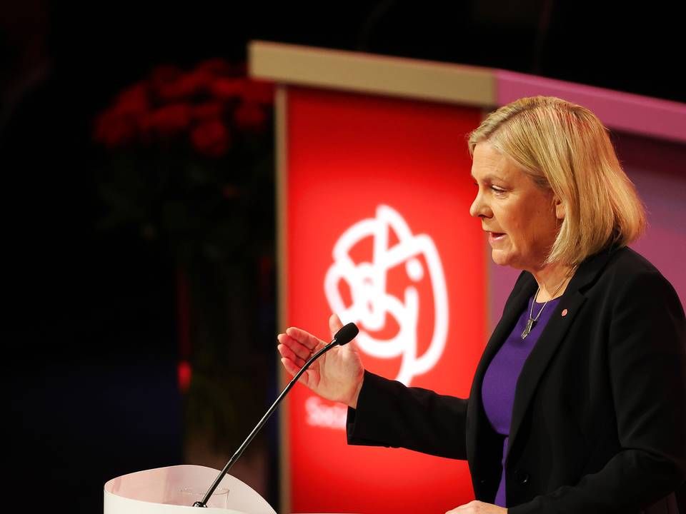 Head of the Social Democratic Party in Sweden, Magdalena Andersson. | Photo: Adam Ihse/TT/Ritzau Scanpix