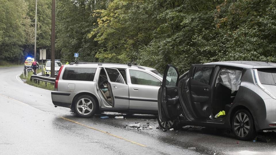 Kostnadene i forbindelse med ulykker med personbiler falt med mer enn 30 prosent, ifølge Frende forsikring. | Foto: Vidar Ruud / NTB