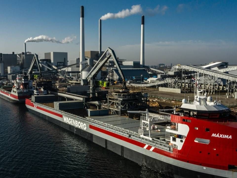 Levering af biomasse til Amagerværket. | Foto: PR / Hofor