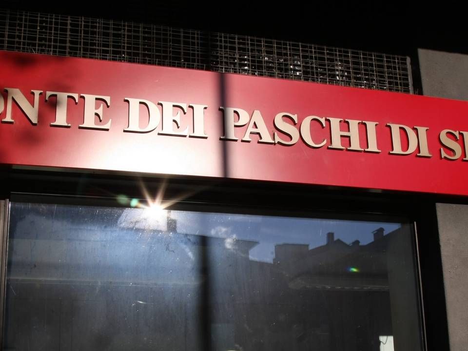 Eine Monte-Paschi-Filiale. | Foto: picture alliance / dpa | Pierre Teyssot