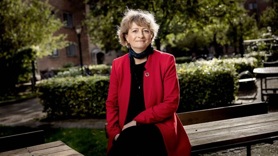 Line Barfod, Enhedslistens borgmesterkandidat i København, vil også forbyde krydstogtskibe og indføre lavere hastighedsbegrænsninger i klimakampen. | Foto: Mads Nissen/Ritzau Scanpix