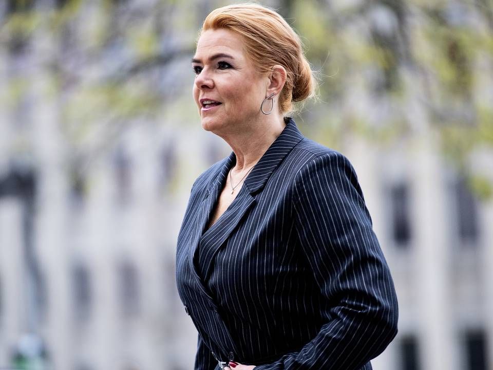 Tidligere udlændingeminister Inger Støjberg ankom onsdag til retsmøde nummer 28 i Rigsretten i Eigtveds Pakhus i København. | Foto: NILS MEILVANG