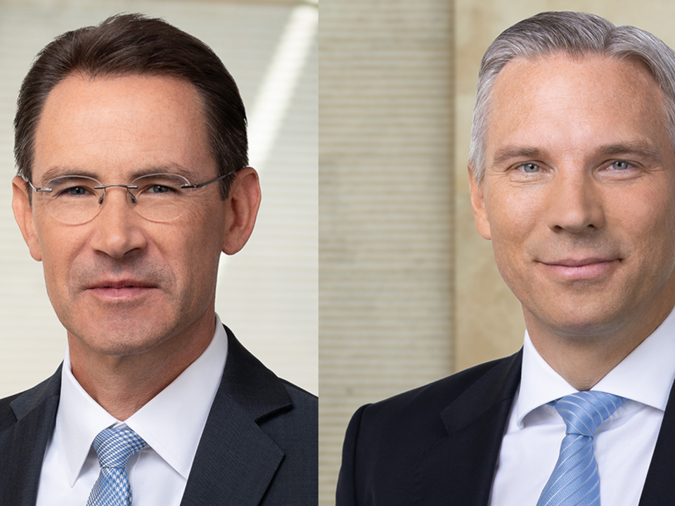 Marc Hess, Aareal-Finanzvorstand (l.) und Aareal-Vorstandsmitglied Christof Winkelmann (r.) | Foto: Aareal Bank