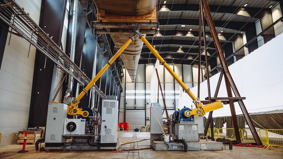 R&D has developed a test system, among other things, that can apply both horizontal and vertical loads to a wind turbine blade, which saves time. | Photo: R&D