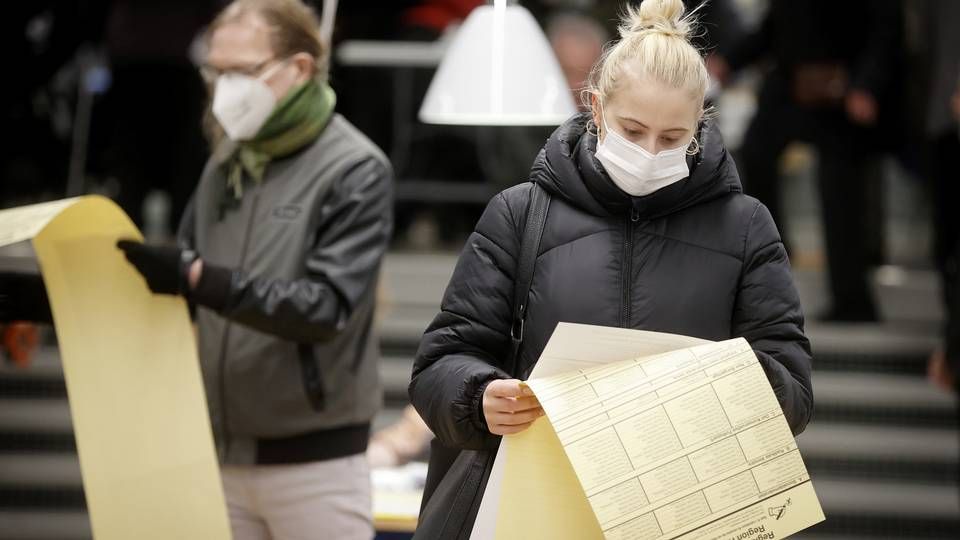 Afstemning på Skolen ved Duevej på Frederiksberg. | Foto: Jens Dresling