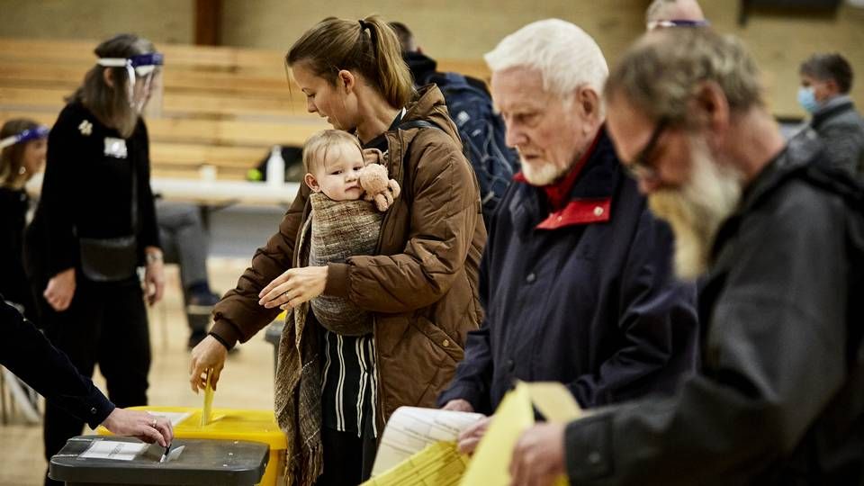 Ved aftensmadstid tirsdag var der færre, der har været forbi stemmeurnerne end ved kommunalvalget i 2017. | Foto: Pelle Rink