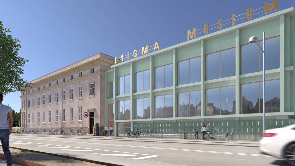 Sådan kommer det kommende kommunikationsmuseum Enigma på Østerport i København til at se ud. | Foto: Jeudan / PR