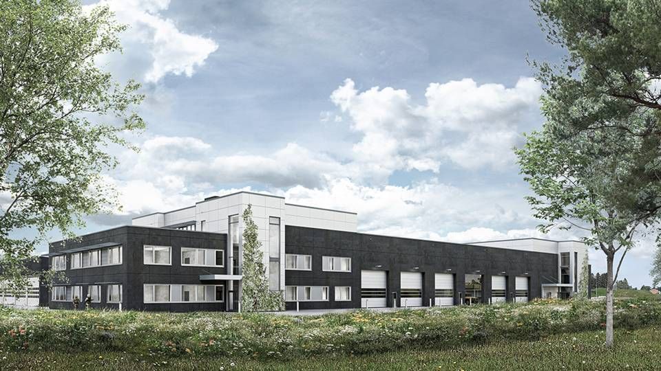 Visualisering af multibygningen ved Aalborg Kaserner. | Foto: Visualisering / Forsvarsministeriets Ejendomsstyrelse