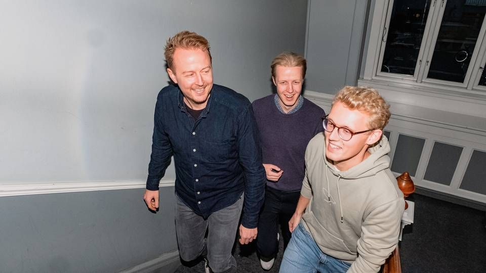 Weld-stifterne Jonas Skytte Thordal, Jakob Skytte Jensen og Jakob Kristensen | Foto: Weld / PR