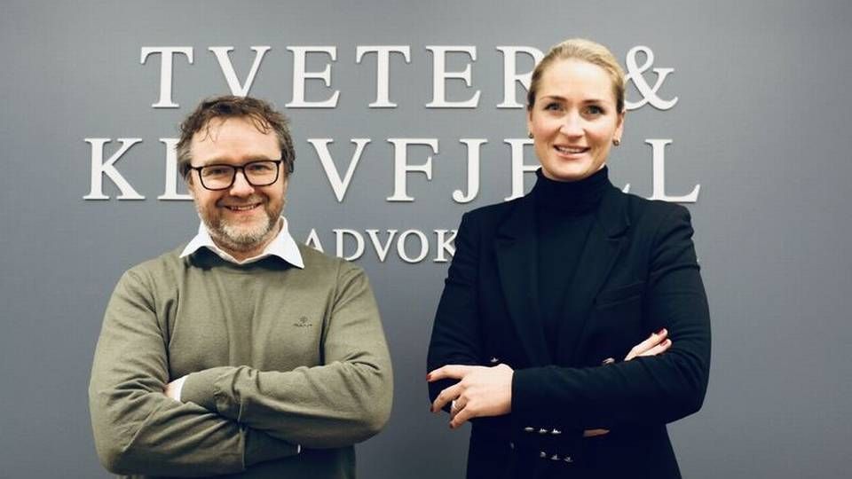 Advokatene Robert Voldhuset og Sara S. Sørensen. | Foto: Tveter og Kløvfjell