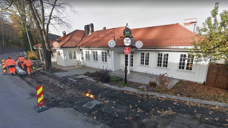 UTLEID: Restauranthuset Glade Kongsberg selges med leietagere | Foto: Google Street View