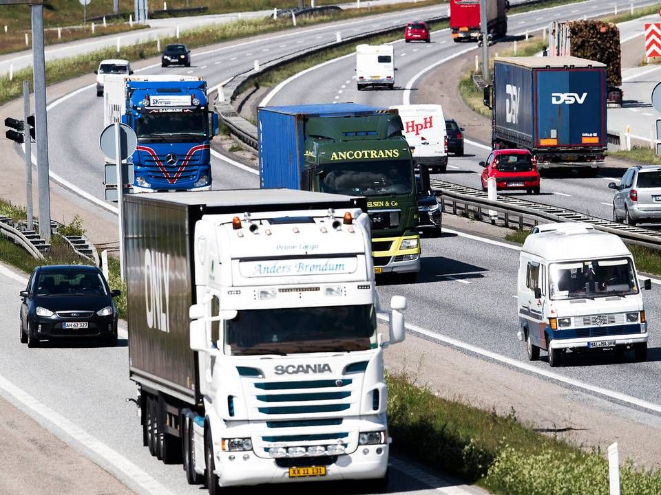 Flere tomme kørsler er en risiko ved et af de kommende krav i EU's vejpakke, og dermed kan den have negative konsekvenser for klimaet, mener DFDS. | Foto: Tycho Gregers/Ritzau Scanpix