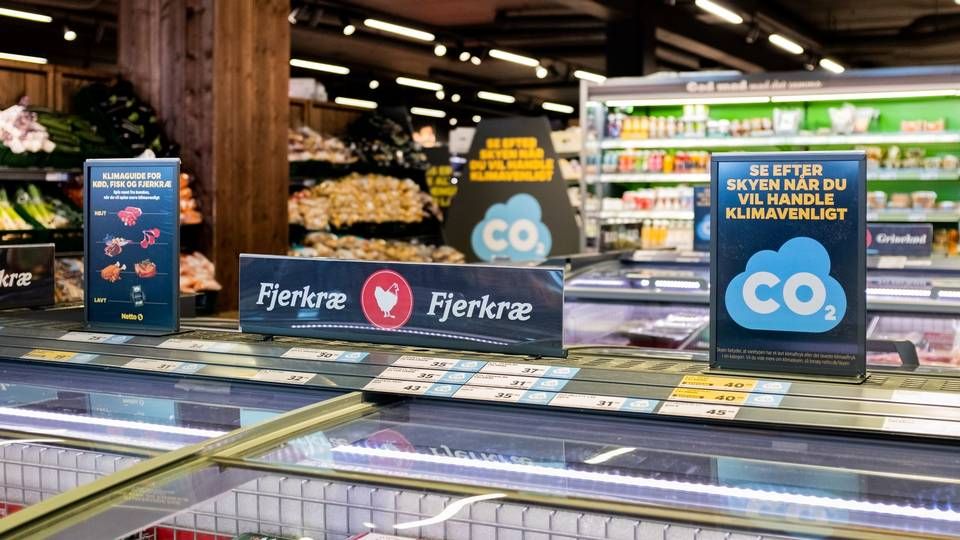 Netto testede i sommer deres egen klimamærkning - her i kødafdelingen. | Foto: PR / Salling Group