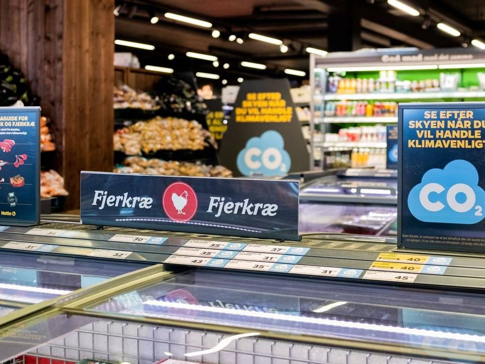 Netto testede i sommer deres egen klimamærkning - her i kødafdelingen. | Foto: PR / Salling Group