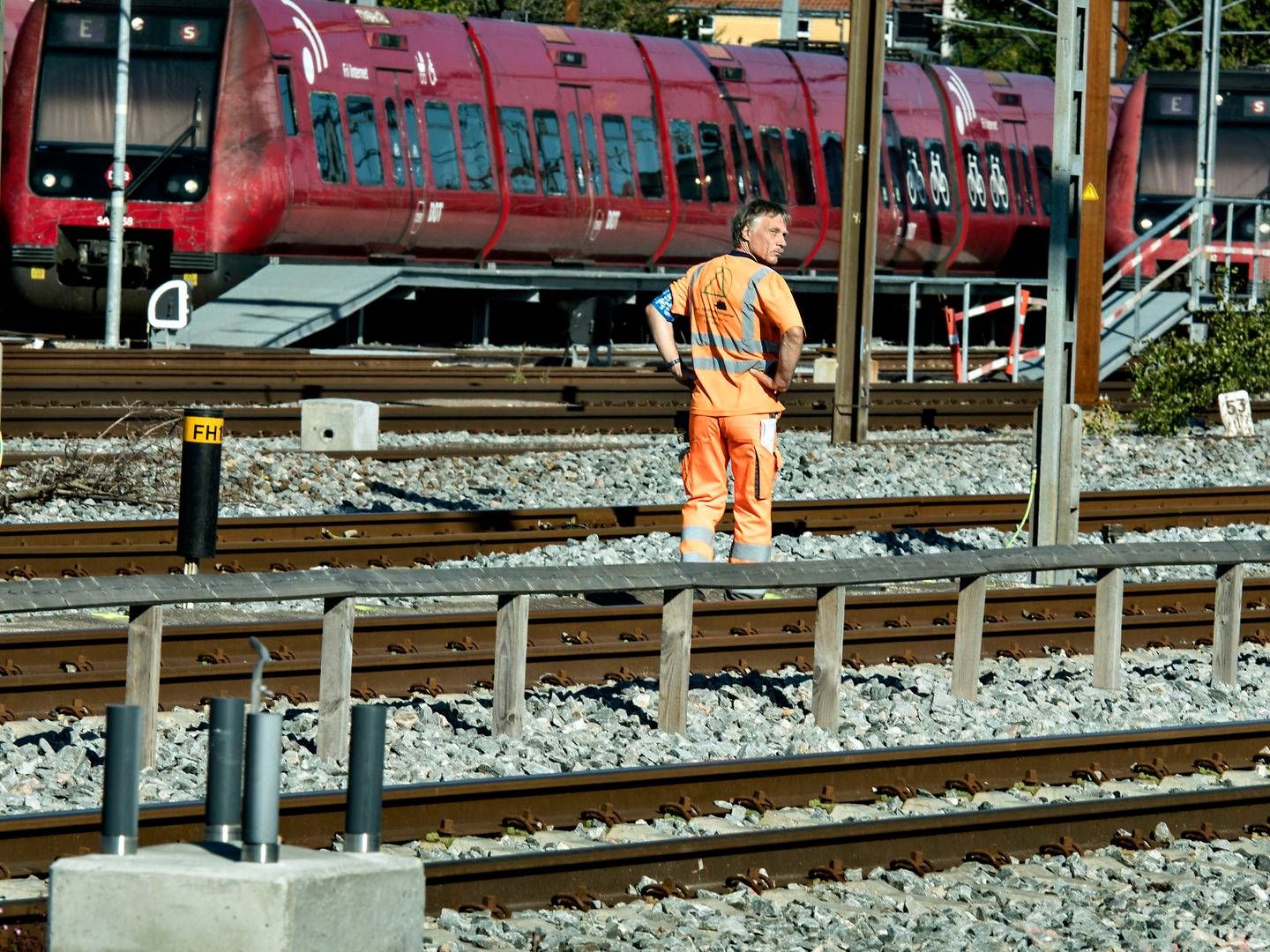Elektrificeringen af jernbanen er ikke det mest bæredygtige at foretage sig, selvom resultatet vil give en stor CO2-besparelse for samfundet. | Foto: Lars Krabbe/Foto: Lars Krabbe/Ritzau Scanpix
