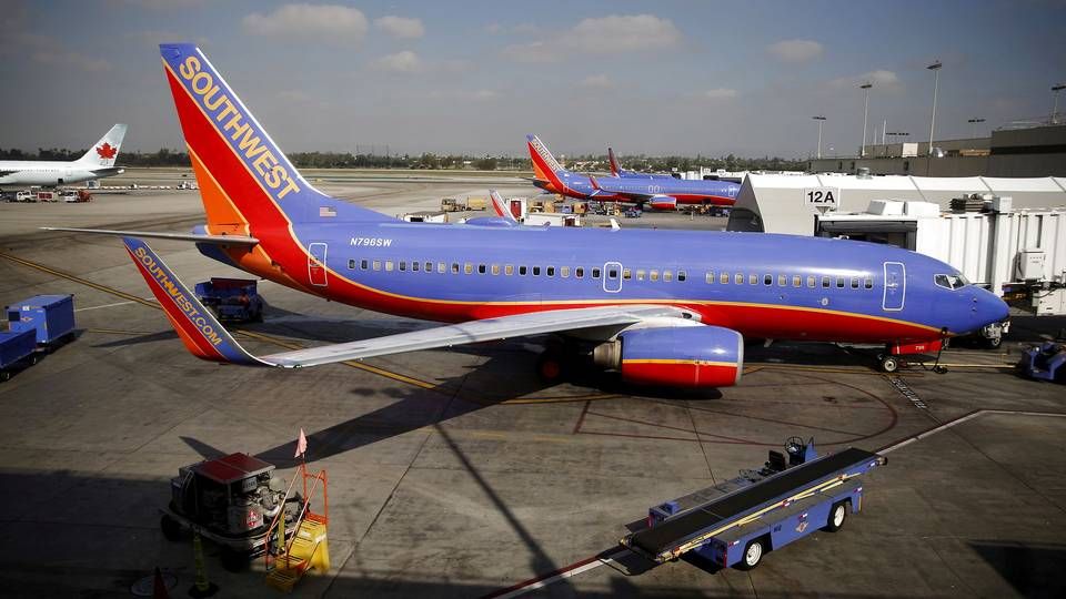 Flere passagerer betyder færre gods på Southwest Airlines' fly. | Foto: Lucy Nicholson/Reuters/Ritzau Scanpix