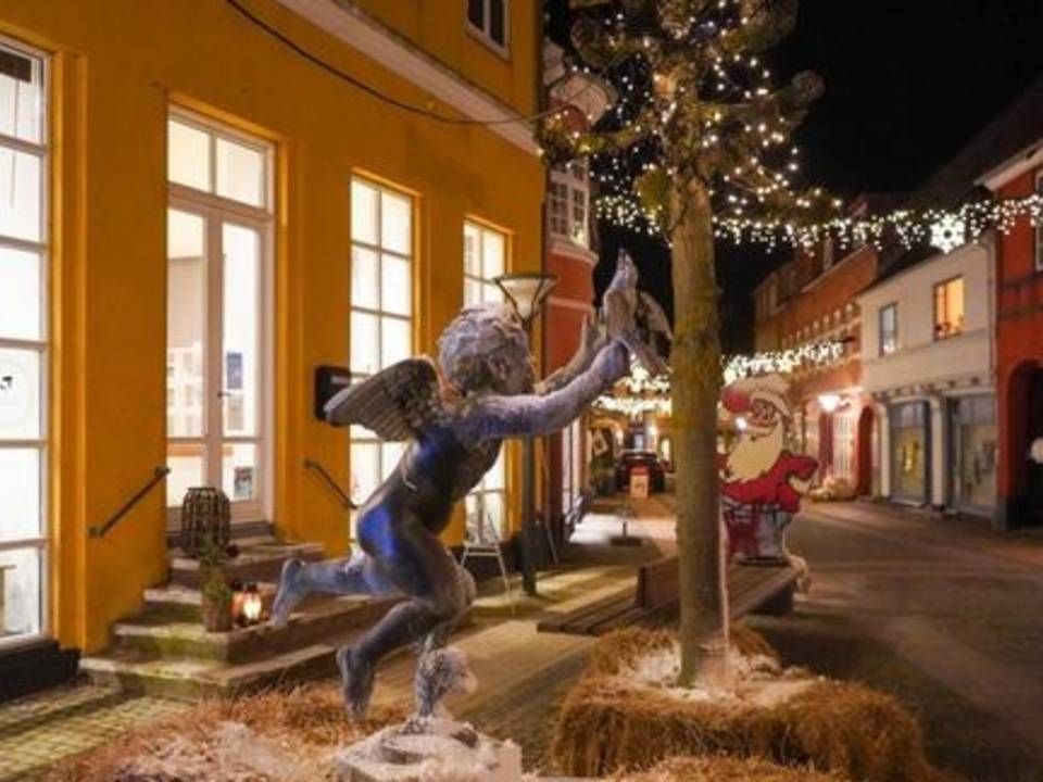 Langeland Kommunes største by Rudkøbing, hvor borgmester Tonni Hansen (SF) oplever mindre butiksdød og øget omsætning som følge af SEIG-projektet. | Foto: Visit Landeland