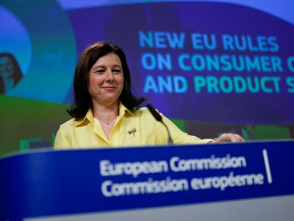 EU-kommissær for værdier og gennemsigtighed, Vera Jourová. | Foto: Pool/Reuters/Ritzau Scanpix
