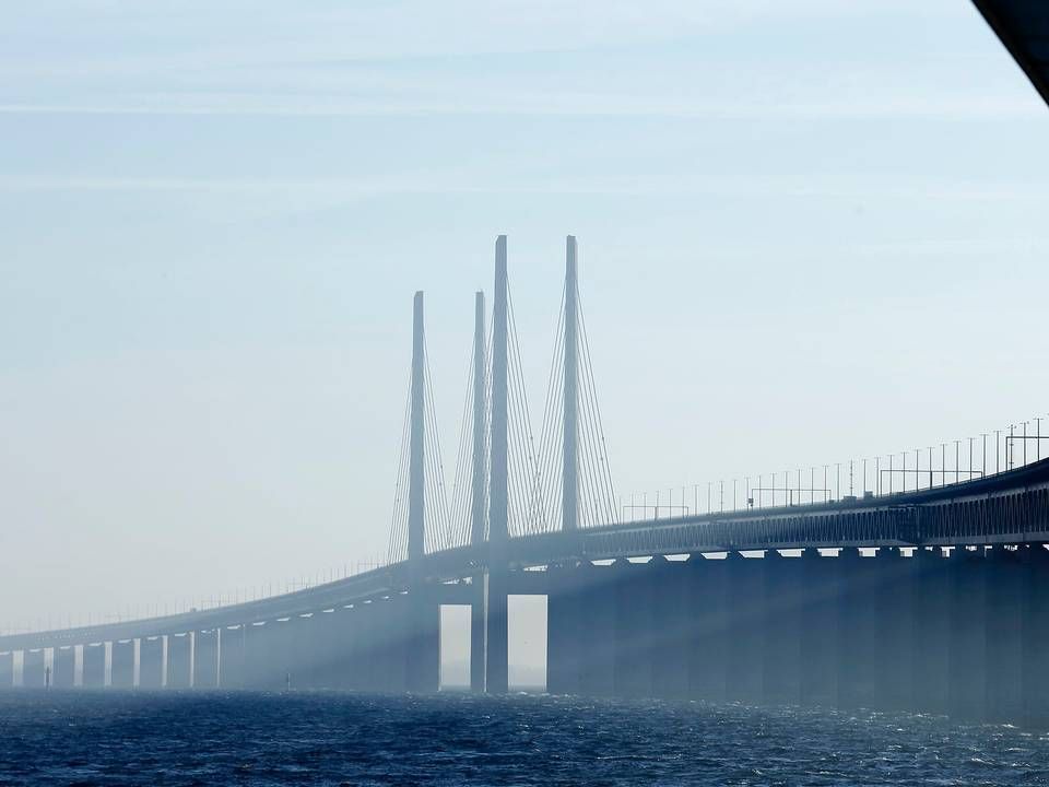 Trafikken på Øresundsbroen er ikke vendt tilbage i forventet omfang. | Foto: Jens Dresling/Ritzau Scanpix