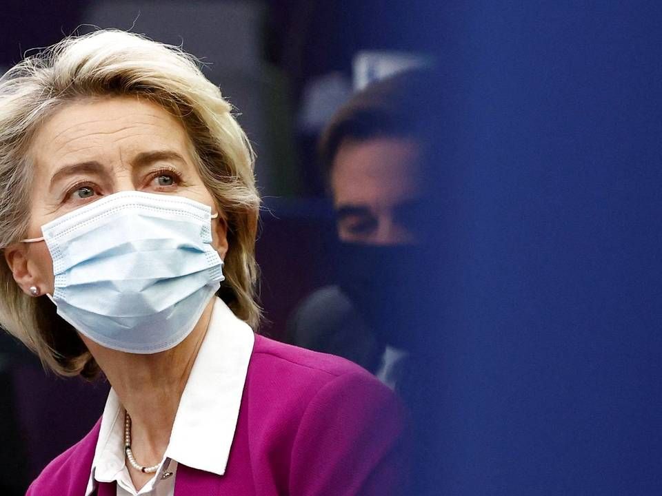 EU-kommissionens formand, Urula von der Leyen, vil have stoppet flytrafikken fra seks sydafrikanske lande. | Foto: Christian Hartmann/AFP/Ritzau Scanpix