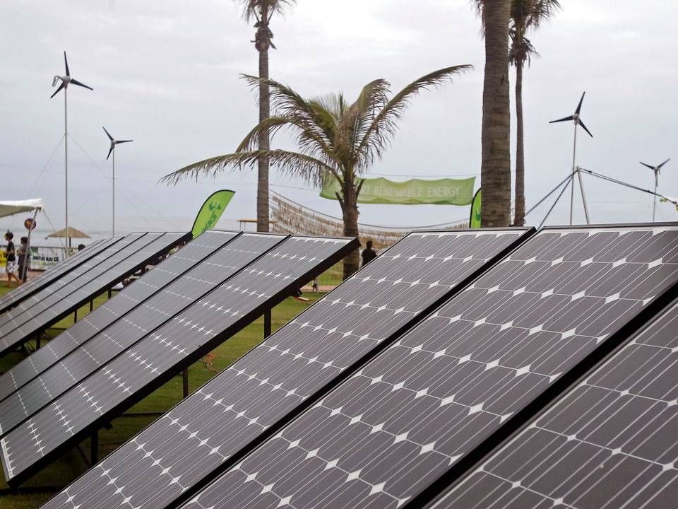 Solar panels in South Africa. | Photo: Schalk Van Zuydam/AP/Ritzau Scanpix