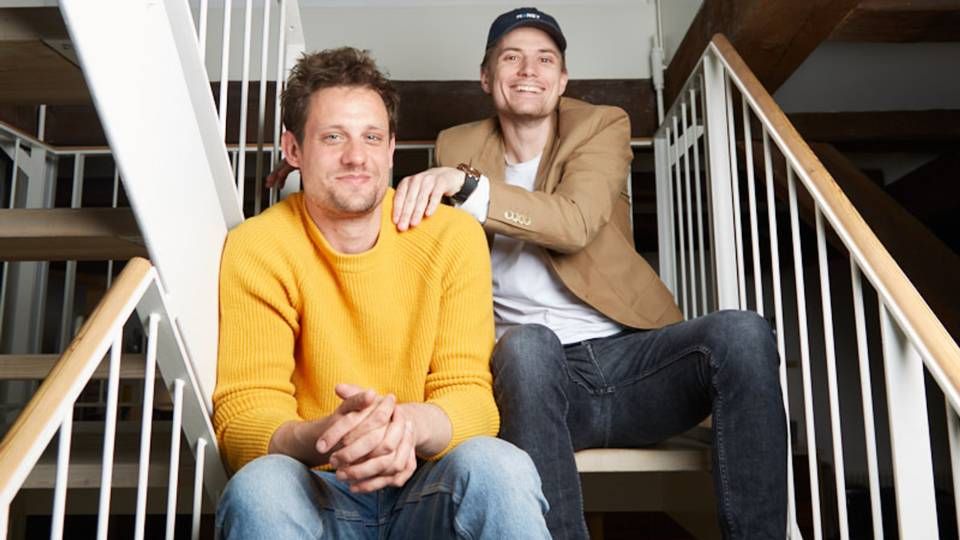 Mads Andreas Olesen og Morten Askekilde står bag fintech-virksomheden Mxney, der har rejst 21 mio. kr. i en preseed-runde. | Foto: Mxney/PR