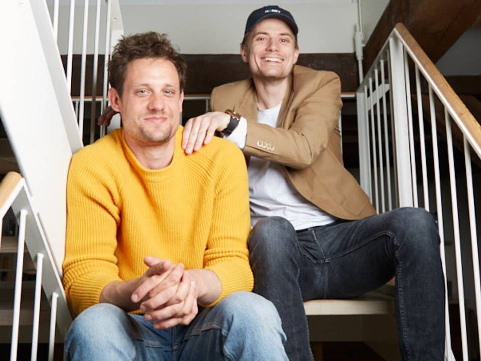 Mads Andreas Olesen og Morten Askekilde står bag fintech-virksomheden Mxney, der har rejst 21 mio. kr. i en preseed-runde. | Foto: Mxney/PR