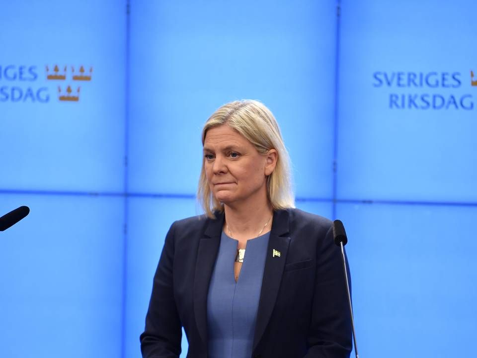 Sveriges statsminister Magdalena Andersson kunne til morgen meddele, at det fra 9. februar er slut med coronarestriktioner i Sverige. | Foto: 10050 Pontus Lundahl/TT/TT NYHETSBYRÅN / TT NYHETSBYRÅ