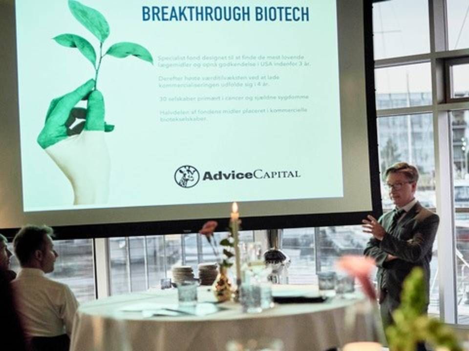 Peter Hildebrandt, medstifter, partner og porteføljemanager i Advice Capital Breakthrough Biotech | Foto: Advice Capital Breakthrough Biotech / PR