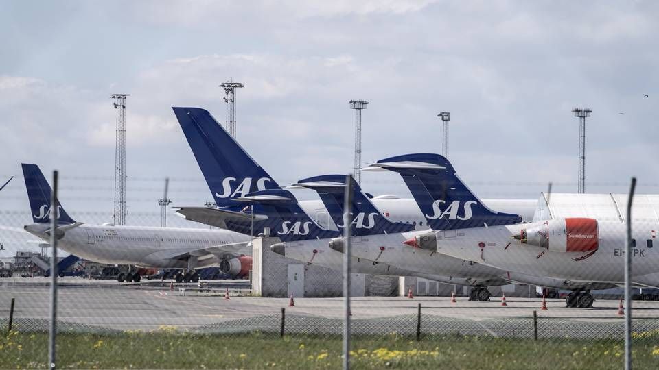 SAS-flyene har trods genåbning ikke haft nok at lave. | Foto: Tariq Mikkel Khan