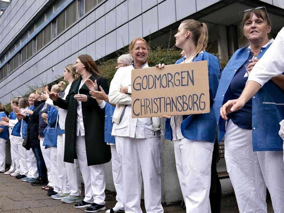 National Arbejdsnedlæggelse har opfordret sygeplejersker og andet sundhedspersonale til at sige op i november i kampen om bedre løn- og arbejdsvilkår. (Arkivfoto) | Foto: Henning Bagger/Ritzau Scanpix