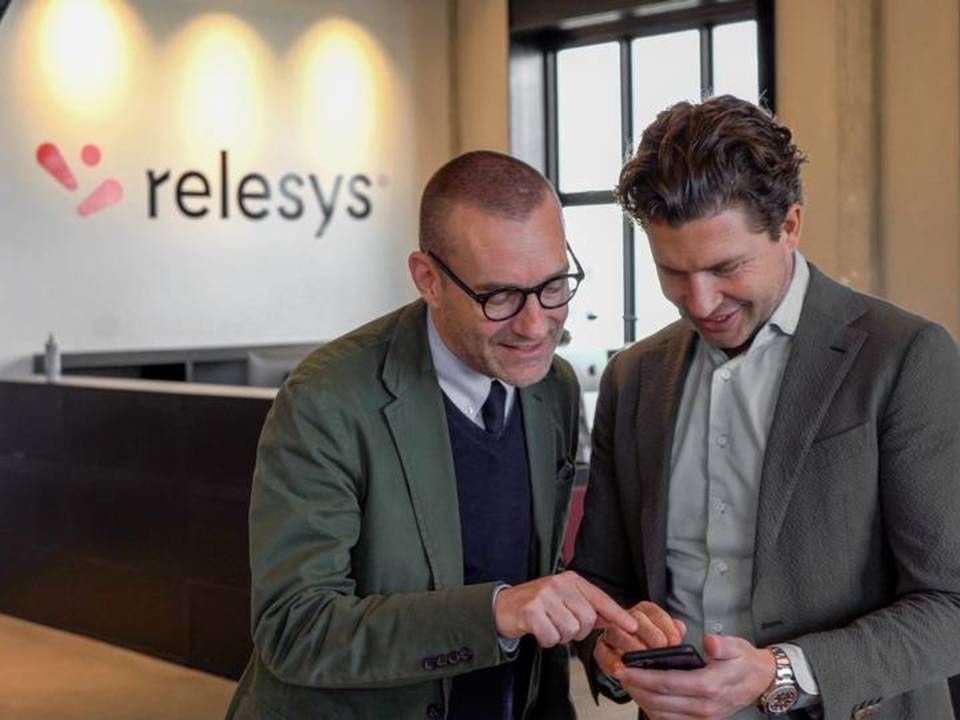 Relesys' stiftere, Jens Ole Lebeck (tv.) og Jesper Roesgaard | Foto: Relesys / PR
