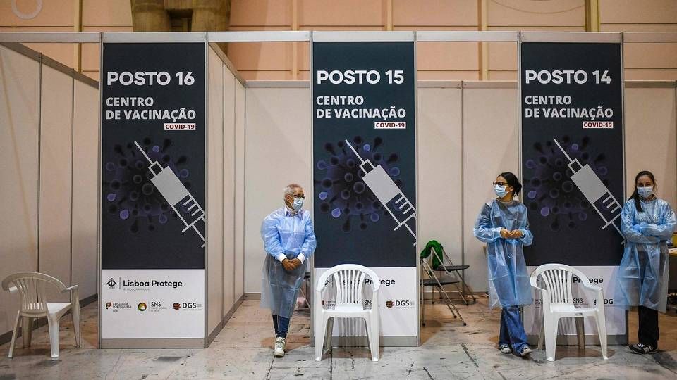 A vaccination station in Portugal. | Photo: Patricia De Melo Moreira/AFP/Ritzau Scanpix