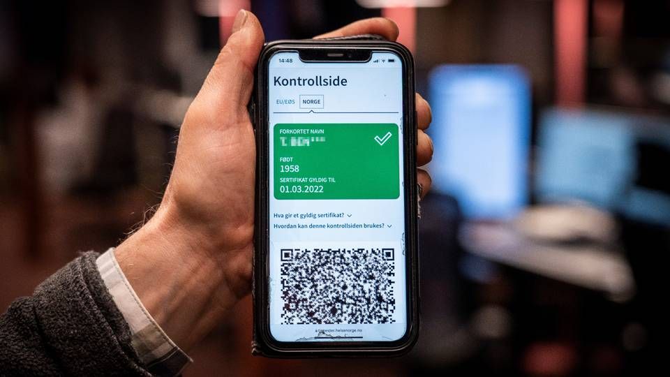 Et gyldig koronapass. | Foto: Ole Berg-Rusten / NTB