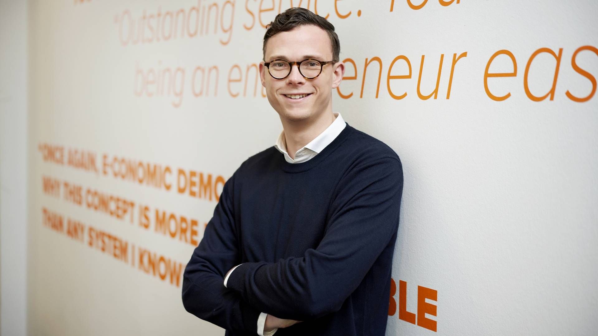 "Det er by far klart den fintech-løsning, der har det største potentiale," siger Nicolai Hofsø om Visma E-conomics nye Smartpay-løsning. | Foto: Visma E-conomic/PR